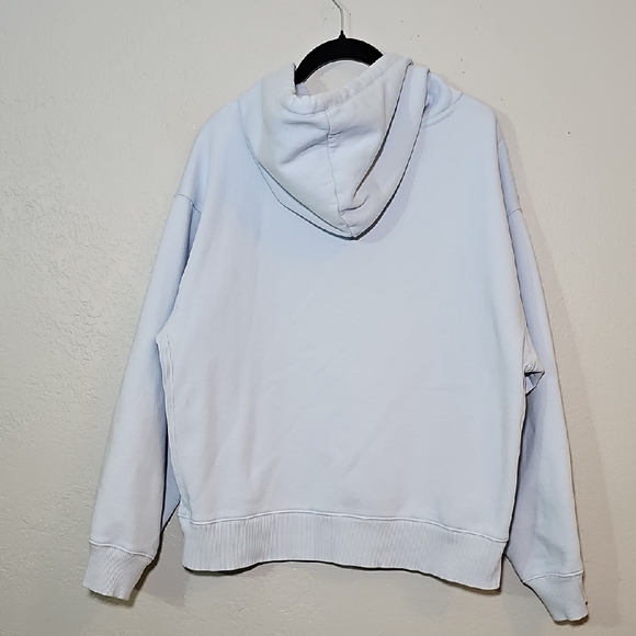 PINK Victoria's Secret Light Blue Hoodie Sweater, Womens Large - Picture 4 of 7